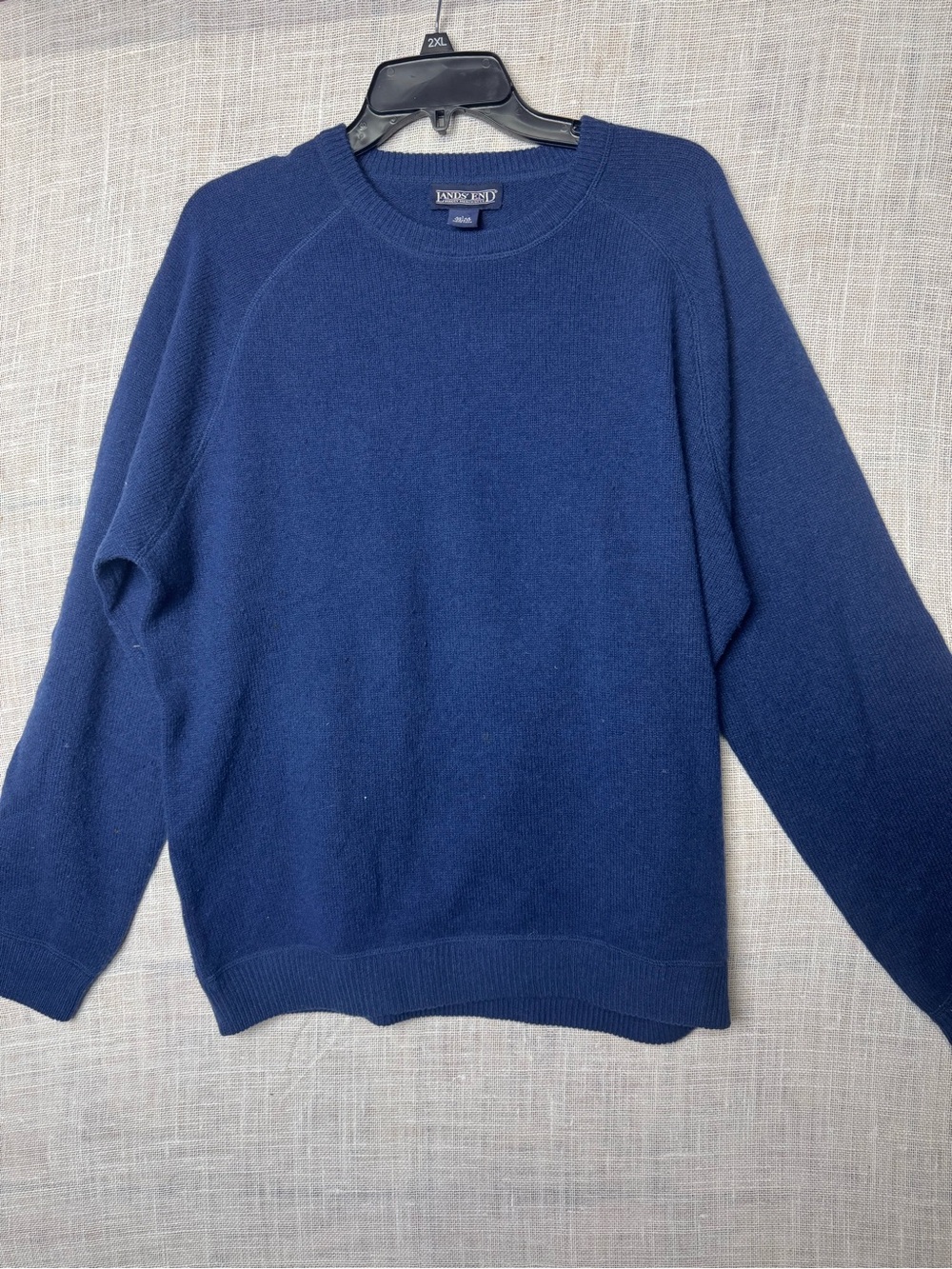 Lands' End Men's Navy Crewneck Sweater